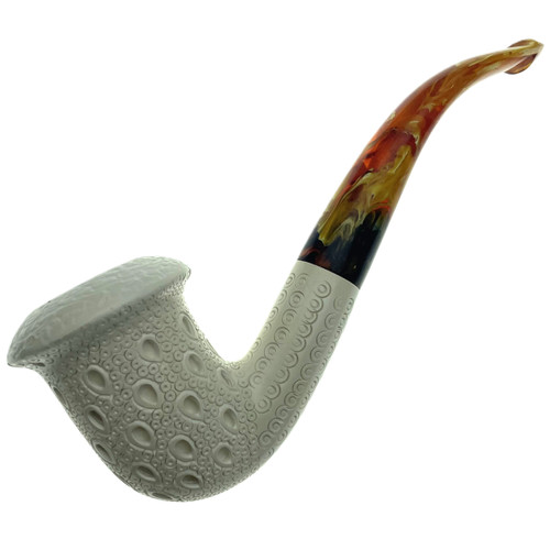 Meerschaum Ornate Teardrop Lattice Calabash Tobacco Pipe By Paykoc M02337