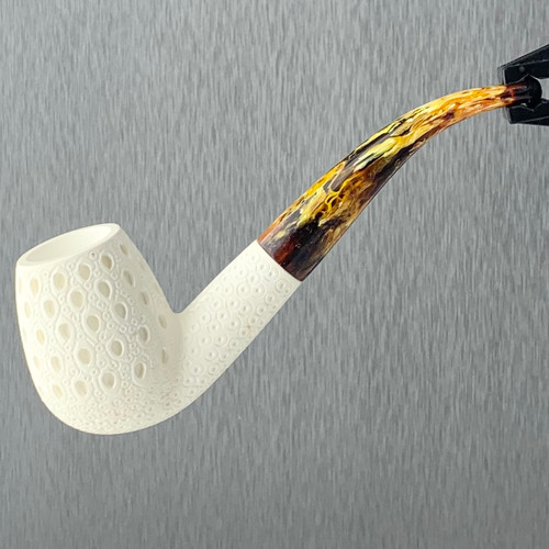 Meerschaum Classic Billiard Lattice Finish Pipe By Paykoc M02111(L)