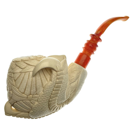 Super Mega Claw Clutching Egg by Master Carver Baglan Meerschaum Pipe Paykoc M78048
