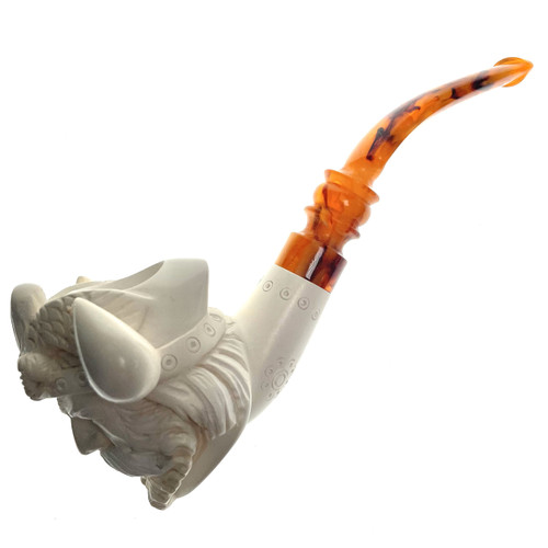 Norse God Eye Patch Wearing Marauder Meerschaum Tobacco Pipe By Paykoc M11014