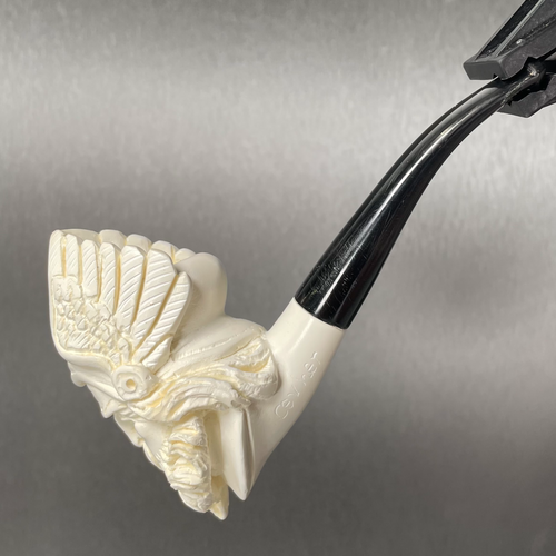 Winged Helmet Viking IV by Cevher Signature Meerschaum Pipe Paykoc Imports