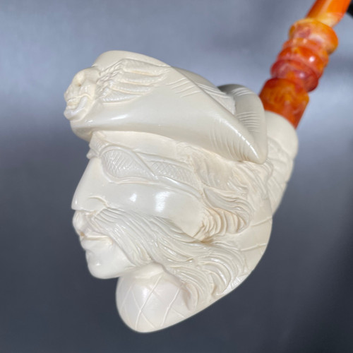 Angry Pirate Baglan Master Carver Meerschaum Pipe 2022