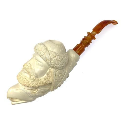 Sultan Spirit Eagle by Master Carver Baglan Meerschaum Pipe Paykoc