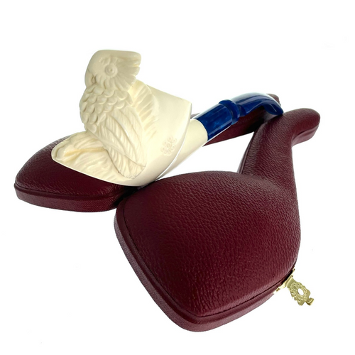 Hootin Snow Owl Meerschaum by Paykoc M99045