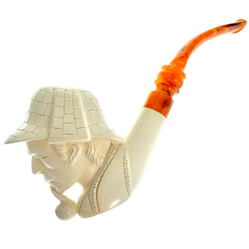 Charming Sherlock Meerschaum Pipe 6.5" Paykoc