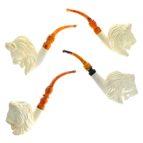 $120 Lion Meerschaum Pipes, Assorted