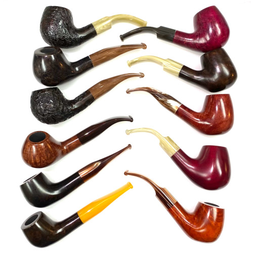 Assorted Finish German Standard Briar Pipes 1 Count Assorted