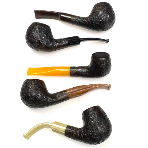 Rustic Finish German Standard Briar Pipes 1 Count Assorted