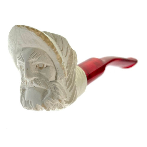 Mini Cavalier Pipe With Case Paykoc Genuine Block Meerschaum M60007