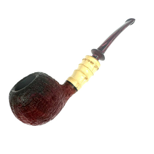 Faux Smoked Apple with Bamboo Stem 6.25”