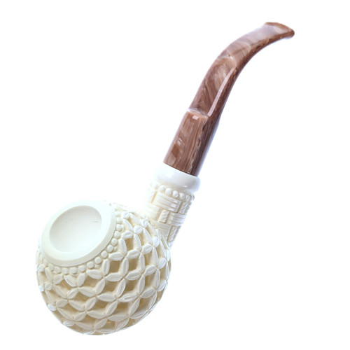 Meerschaum Cage Elevated Lattice Appled Smoking Pipe