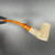 Master Carver Mutlu: Supreme Basket w/Floral Bottom Meerschaum Pipe by Paykoc M98009