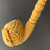 Horseshoe Insignia with Feather Detail Mesut Signature Heavy Beeswax Meerschaum Pipe by Paykoc 9.25"