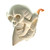 Claw Clutching Skull with Snake Friend Meerschaum Pipe 1/2 Bend By Paykoc M11007
