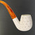 Fully Bent Lattice Oom Paul with Orange Stem Meerschaum Pipe by Paykoc M02002(L)