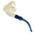 Large American Bison Meerschaum Tobacco Pipe w/Sapphire Swirls Stem By Paykoc M00411
