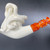 The Malevolent Medusa 1/4 Bend Meerschaum Pipe, M74032