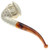 "The Corinthian" Teardrop Lattice Bowl Topkopi Calabash Meerschaum  Pipe by Paykoc M02328