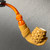 Hand Done Basket Weave in Hand Meerschaum Pipe with Caramel Finish by Paykoc