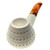 Northern Neighbors Meerschaum Brandy Bowl Lattice Finish Canadian Pipe By Paykoc M02410