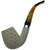 Meerschaum Billiard Lattice Teardrop Finish Full Bend w/Metal band Stem Pipe By Paykoc M02160(L)