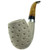 Meerschaum Billiard Lattice Teardrop Finish Full Bend w/Metal band Stem Pipe By Paykoc M02160(L)