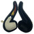 Meerschaum Billiard Lattice Teardrop Finish Full Bend w/Metal band Stem Pipe By Paykoc M02160(L)