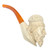 French Trapper W/Mountain Lion Hat Full Sized Meerschaum Pipe by Paykoc