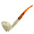 Cavaliering Skeleton Short Ornate Stem Meerschaum Churchwarden Pipe M09027
