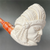 Native American Chief with Headdress 8" Meerschaum Churchwarden Pipe