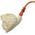 Frontier Trapper w/Eagle Head Hat by Master Carver Baglan Meerschaum Pipe Paykoc M78006