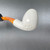 Meerschaum Billiard Smooth Finish Flat Pipe w/Floral Bottom, By Paykoc M02122S