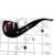 Purple Billiard 3/4 Bent Principe Carbon Fiber Finish Briar Pipe BPRI36002