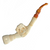 The Lion and His Dinner 1/2 Bend Meerschaum Pipe and Cigarette Holder Cheroot