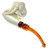 Meerschaum Cavalier With Feathered Hat Tobacco Pipe By Paykoc 1/2 Bend M12001