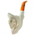 Ornament Skull-Long Stem Meerschaum Churchwarden by Paykoc