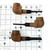 Half Finished Hobby German Briar Pipes Assorted 1 Count