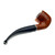 Smooth Finish Filtered Italian Briar Pipe With Metal Ring 1 Count