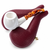 Smooth Apple Pipe & Rolling Orange Lucite Stem by Paykoc M02093
