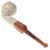 Teardrop Lattice Finish Bulldog Dimond Straight Stem Meerschaum Tobacco Pipe By Paykoc M02260