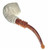 Elaborate Freemason Floral 1/4 Bend Meerschaum Pipe by Paykoc M06017 Elaborate Freemason Floral 1/4 Bend Meerschaum Pipe by Paykoc M06017