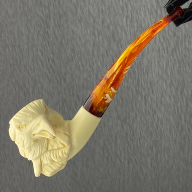 Meerschaum Small Eagle Pipe 1/2 Bend By Paykoc M00803