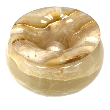 Onyx Ashtray with Wind Cover 4.75