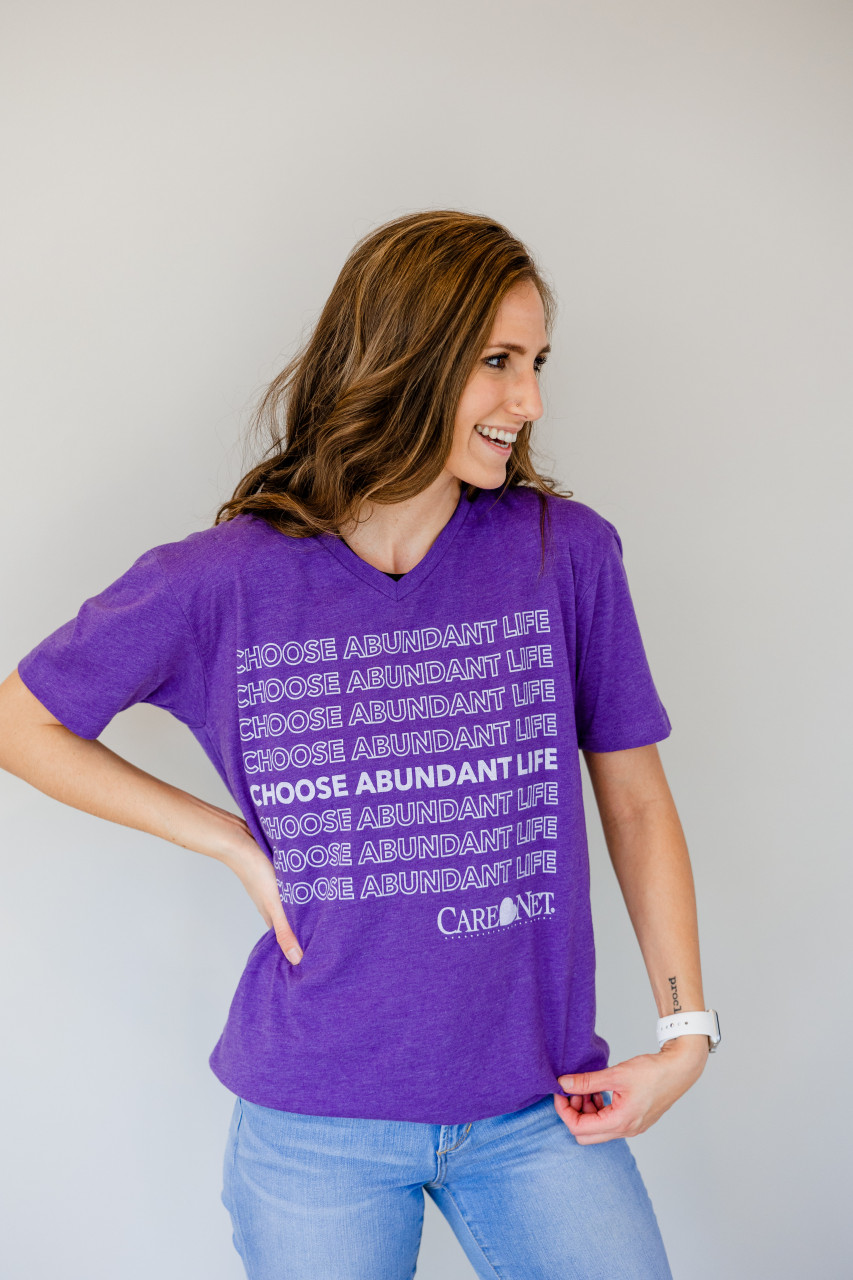 Choose Abundant Life T-Shirt V-Neck