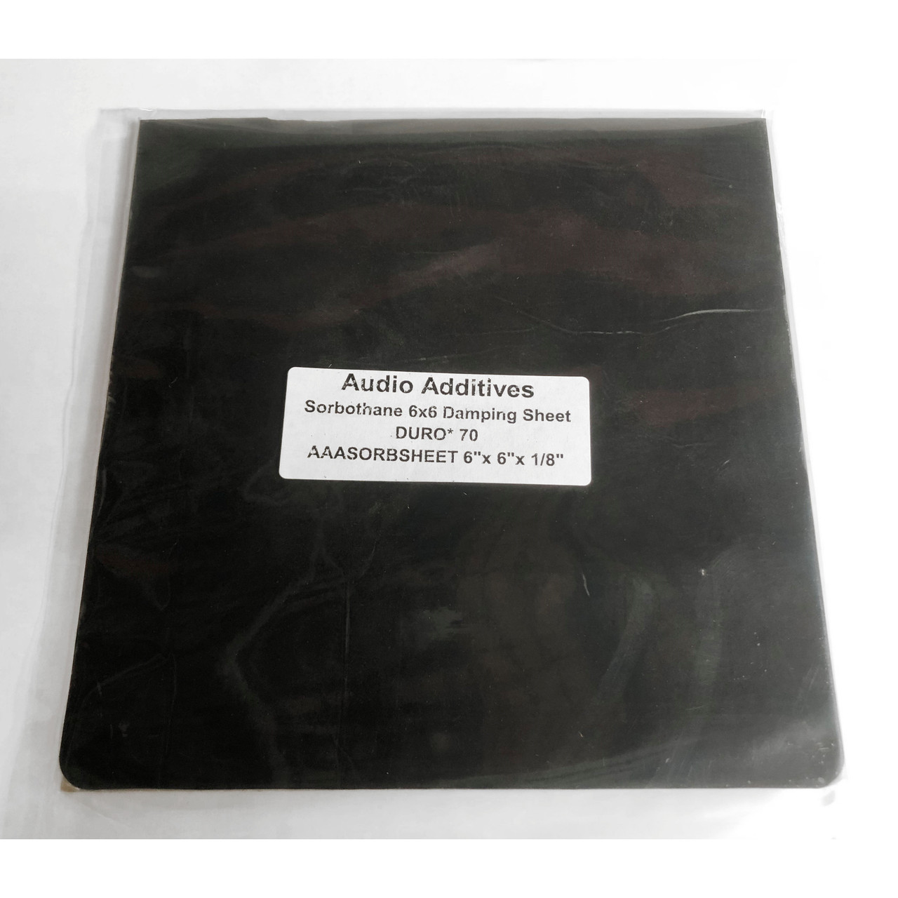 Audio Additives Sorbothane 6" x 6" Damping Sheet (Each) Music Direct