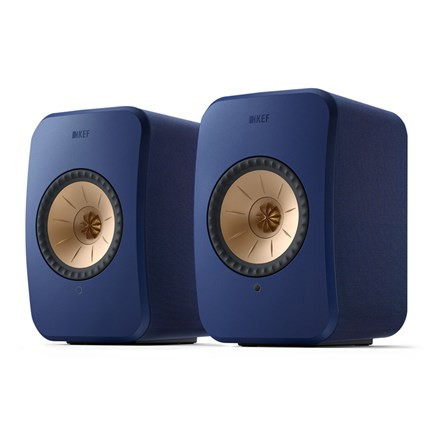 KEF LSX II Wireless Bookshelf Speakers (Cobalt Blue, Pair) **OPEN BOX