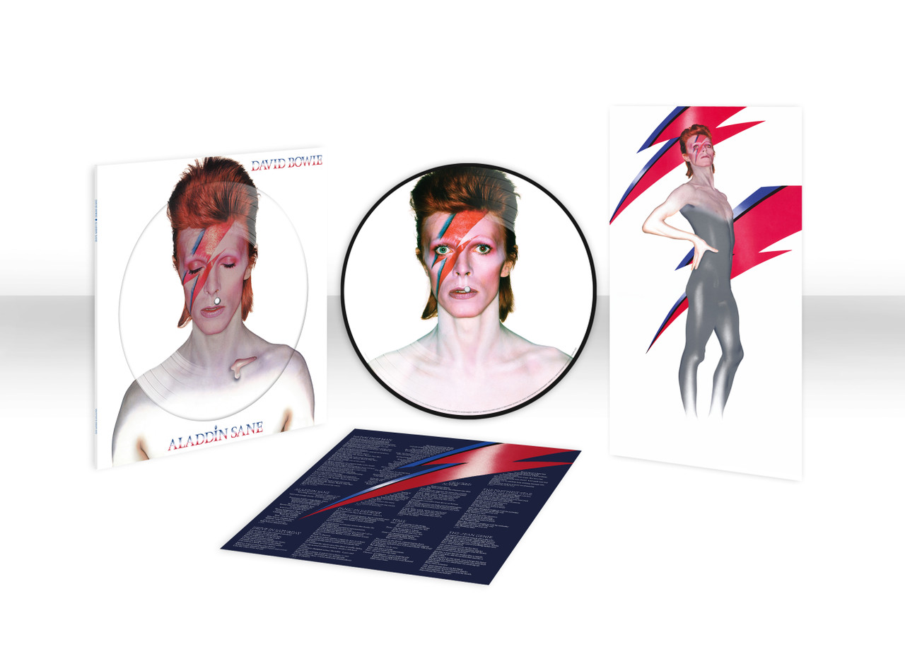 額付【50×50cmポスター】david bowie Aladdin Sane 24”x 36” vintage Aladdin Sane poster, $95.