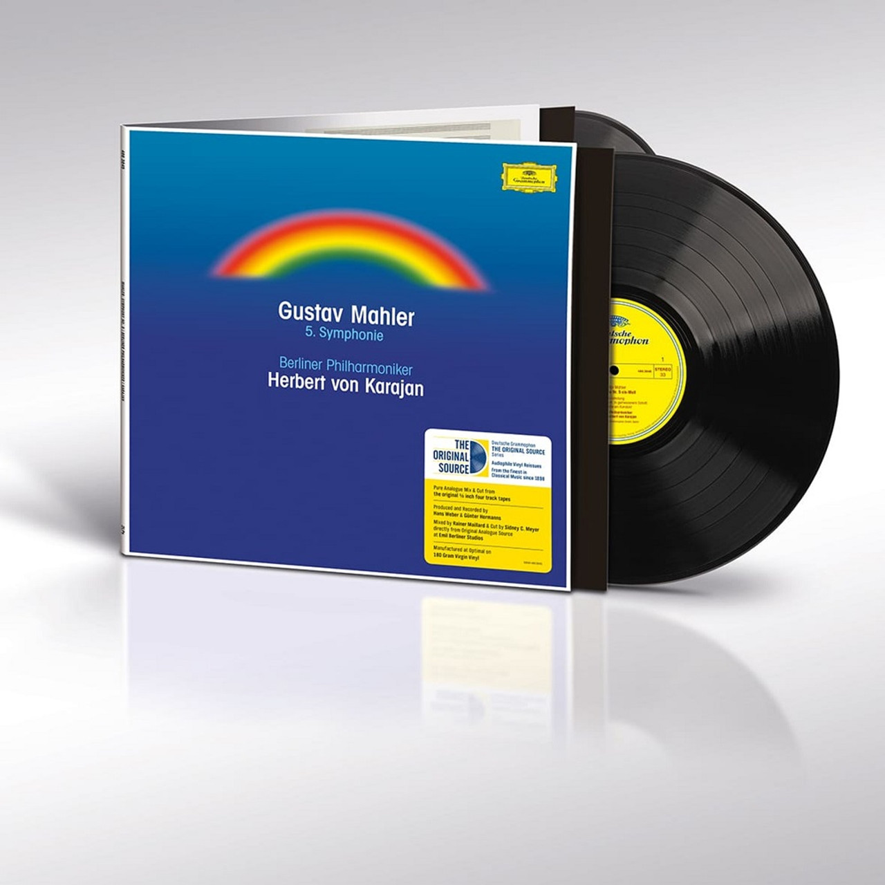 Mahler　5:　Original　Vinyl　Herbert　Music　Direct　V.　Phil.:　Karajan,　Source　(180g　Berliner　Series　No.　Symphony　2LP)