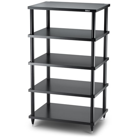 Solidsteel S2 Series Modular Audio Rack (S25 FiveShelf Rack, Black) **OPEN BOX** Music Direct