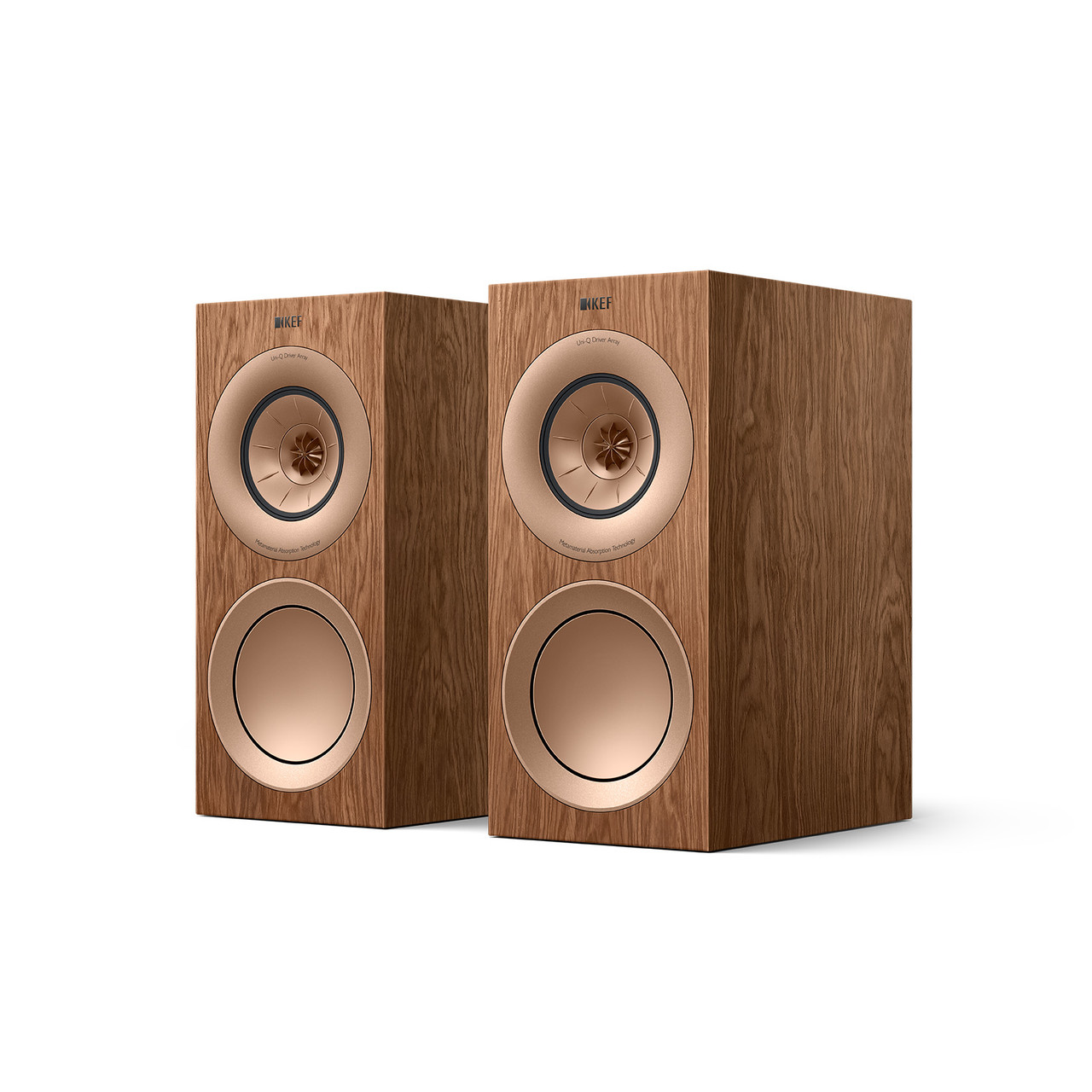KEF - R3 Meta Bookshelf Speakers (Walnut, Pair) **OPEN BOX